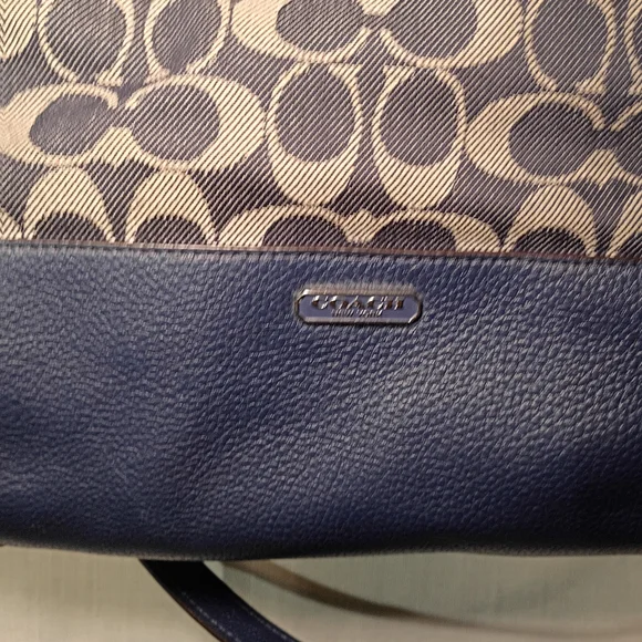 Coach Canvas and Leather Shoulder Bag - Black and Brown - Picture 2 of 14